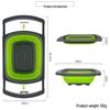 Dual-Use Folding Cutting Board & Telescopic Draining Basket for Vegetables and Fruit Washing