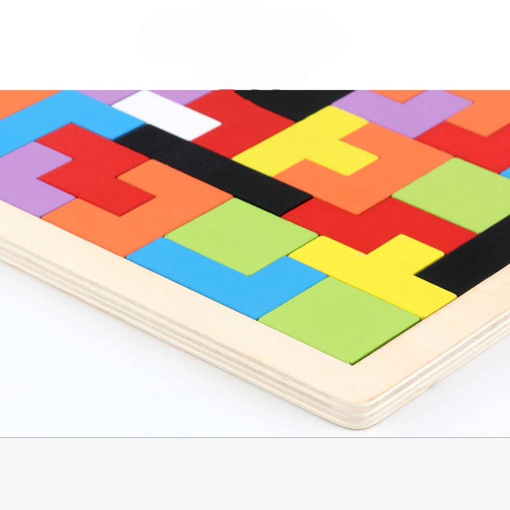 Holzwürfel-Puzzle-Bausteine, frühkindliche Bildung, geometrisches Puzzle, frühes Bildungsspielzeug