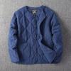 2024 Retro Quilted Thick Cotton Coat for Men - Trendy, Warm, All-Match Autumn/Winter Jacket