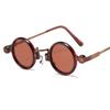 Vintage Small Round Steampunk Sunglasses for Men New Luxury Brand Fashion Punk Sun Glasses for Male Eyewear Shades