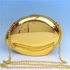 The New Acrylic Shiny Metallic Goose Egg Box Shiny Shell Banquet Shiny Elegant Design Clutch
