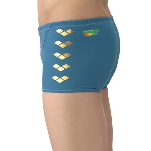 arena Men's TOUGHSUIT Competition Swimsuit for Training, Size L, Short Leg, for Durability and Training, AS6SWM07M