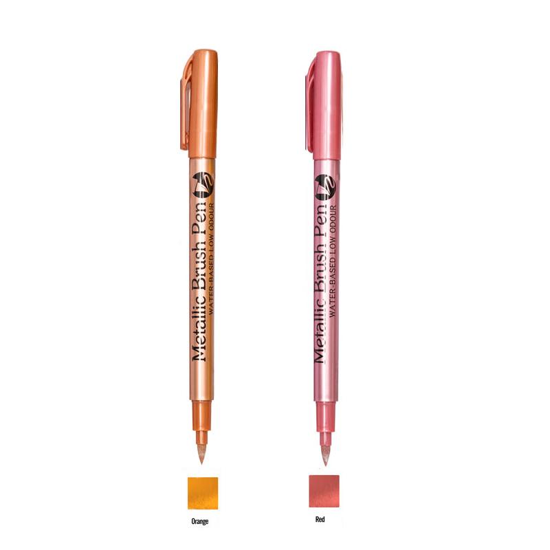 Color Metallic Markers Pen Paint Pens for Black Paper Glass Rock Painting Halloween Pumpkin Scrapbook Album