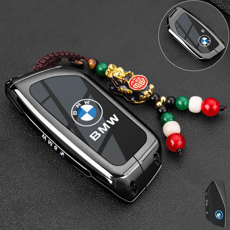 Metal NFC Car Card Key Cover Fob Case Shell for BMW 1 3 New 5 7 8 Series X1 X3 X5 X6 X7 F30 G20 F34 F31 G30 G01 F15 I3 M4 535le LVAXC1