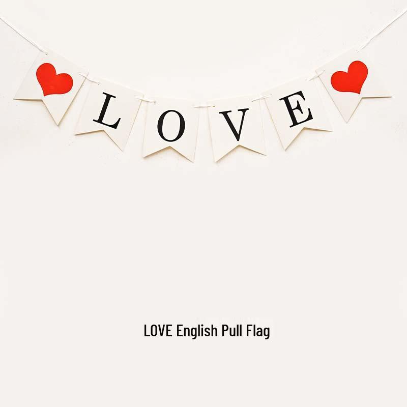 Ins-Style Balloon Garland & Colorful Flag Decoration for Birthday Parties & Weddings
