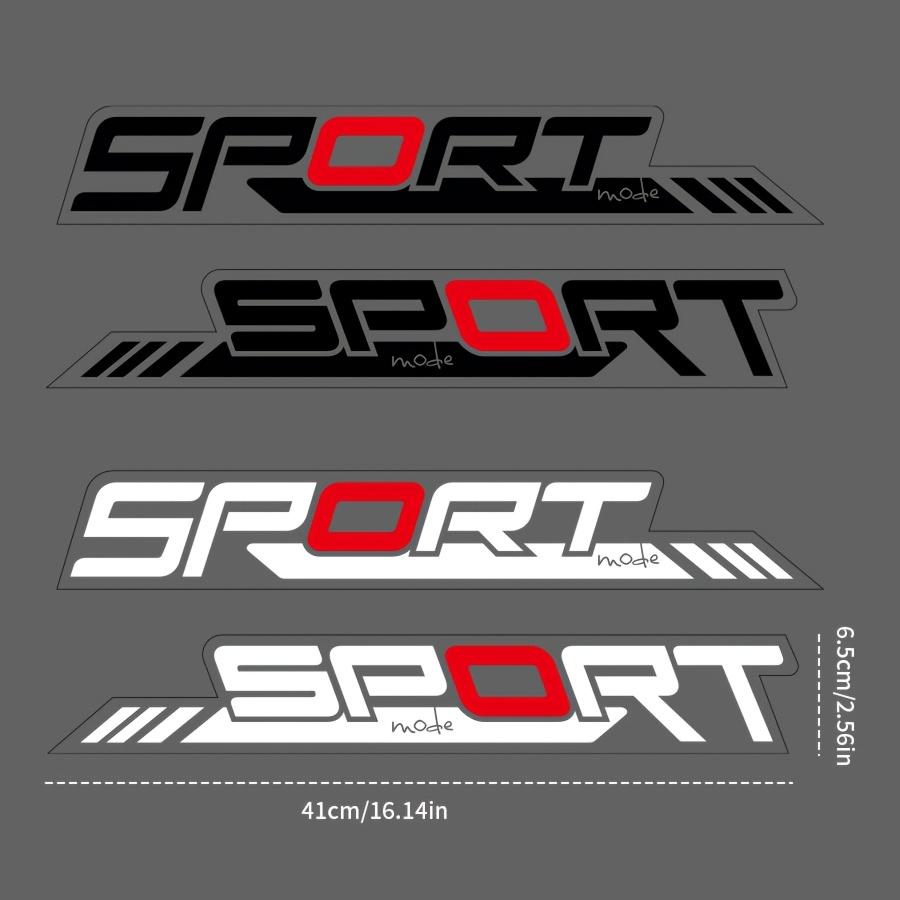 AAYY1 2 PEZZI/SET Adesivo Decalcomania per Auto Moto Ispirato a "Logo Sportivo" per Migliorare l'Aspetto Esterno del Tuo Veicolo per gli Amanti dello Sport