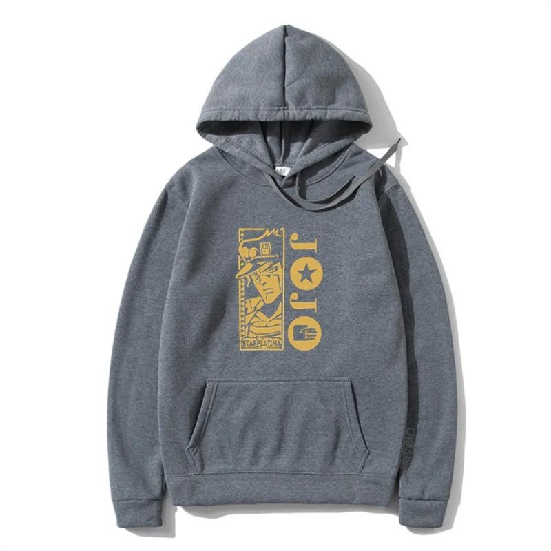 Harajuku JOJO's Bizarre Adventure Hoodies Printed Men's Hoodie Streetwear Casual Sweatshirts Clothing Hoodies & Sweatshirts Men’s