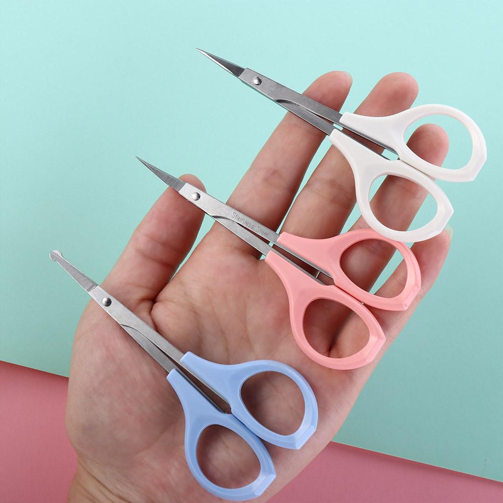 Professional Beauty Makeup Scissors Multifunctional Round Head Nose Hair Scissors  Salon