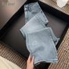 Women's Sweet Heart High-Waist Wide-Leg Denim Jeans