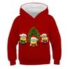Kawaii Hoodies Christmas 3D Print Santa Snowmen Sweatshirts Boys Girls Hooded Pullovers Kids Fashion Oversized Hoodie Tracksuits