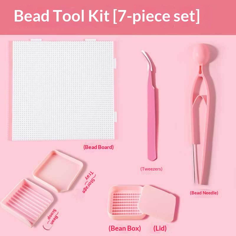 Set Kit de Instrumente cu Mărgele Fuzibile Placă cu Pini Pensetă Cutii de Depozitare Lopățică pentru Mărgele Pentru Copii Adulți Meșteșuguri DIY