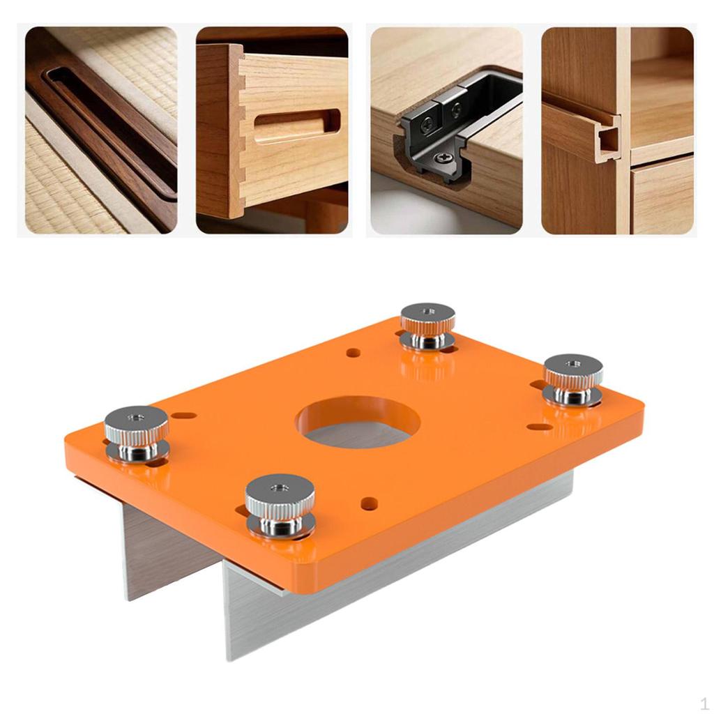 Wood Trimmer Router Base Adjustable Mounting Replacement Portable Slotting Bracket for 64-65mm