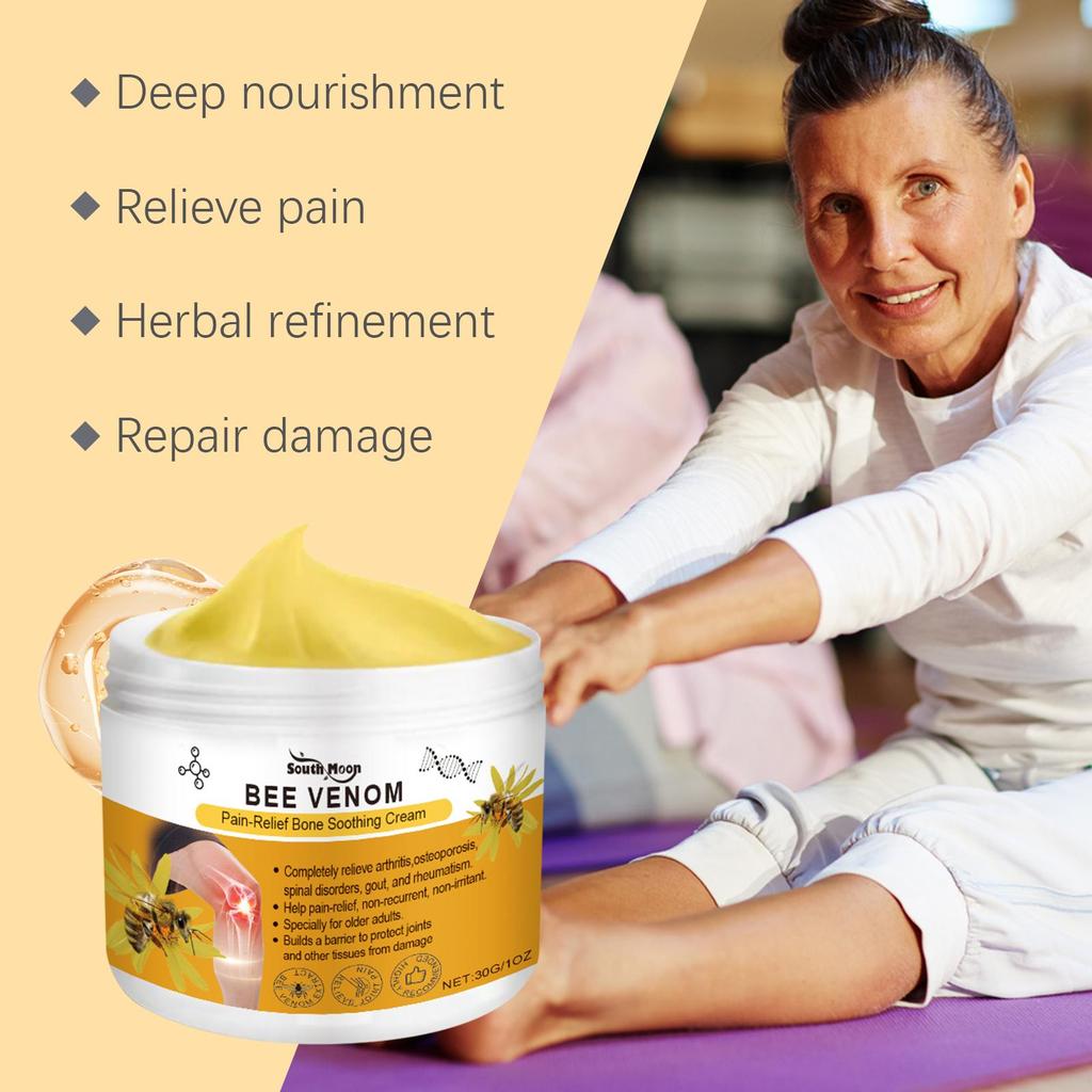 South Moon Bee Venom Joint Care Cream Daily Massage Gentle Moisturizing Comfort Herbal Body Cream