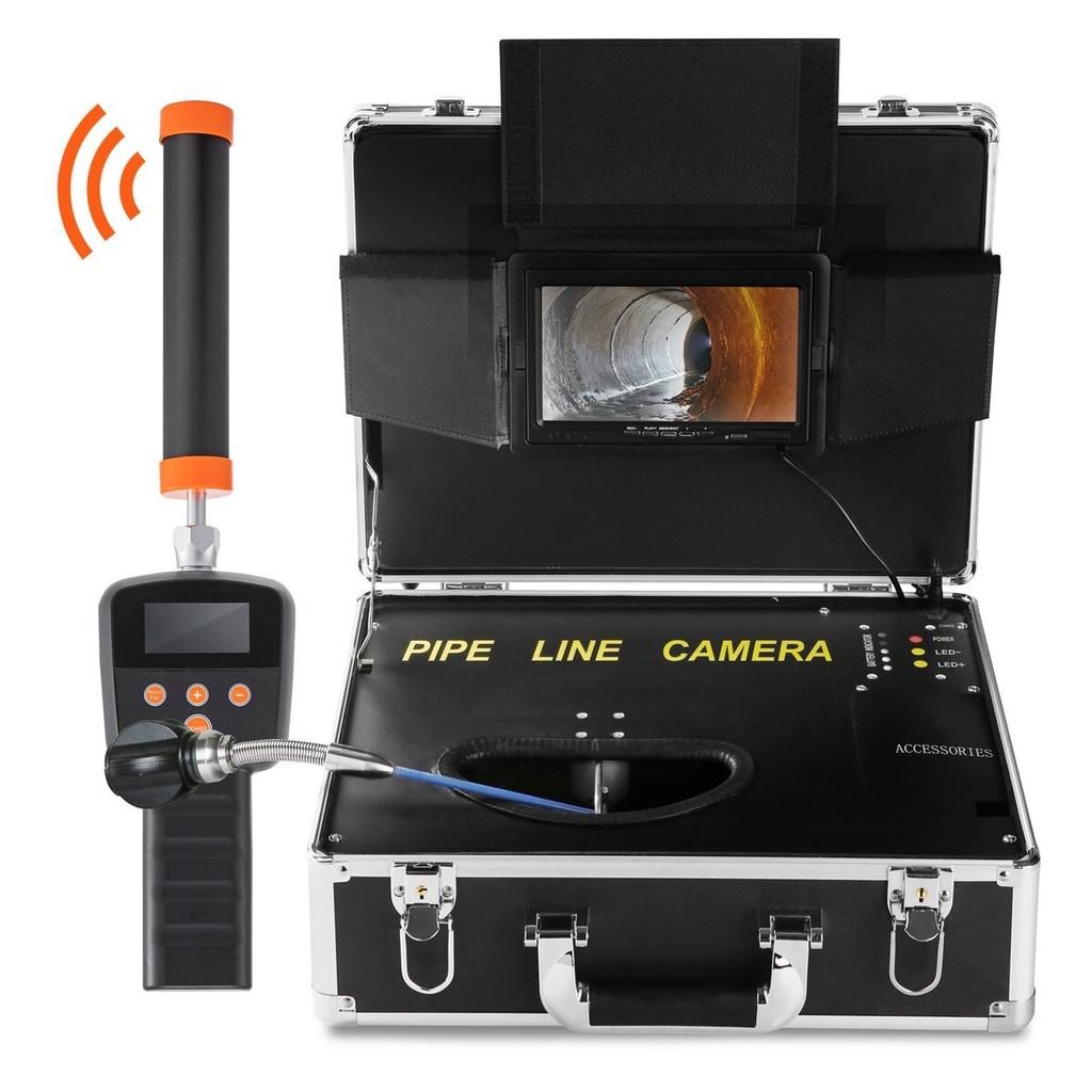 Sewer Camera Pipe Inspection Camera 7-inch Screen 1000TVL Camera 131ft