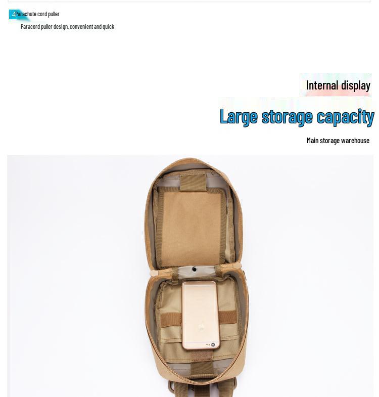 Camouflage Tactical Medical Waist Pack: Multifunctional Outdoor Mountaineering Survival Bag