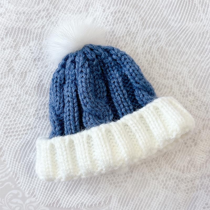 Knitted Cap for Plush Toys (10cm), Blue, [Product Code]