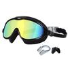 Children's Large Frame Swim Goggles with Nose Cover, Waterproof Anti-Fog, for Boys and Girls