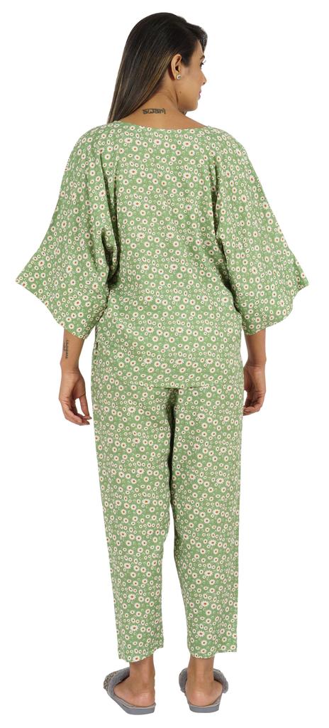 Phagun Women Loungewear 2Pcs Pajama Set Sleepwear Top & Pajama Asian