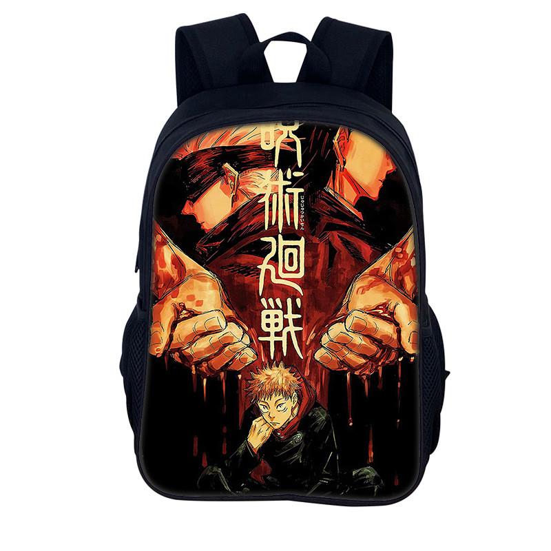 Jujutsu Kaisen Backpack For Men And Women Durable Nylon Casual School Travel Bag