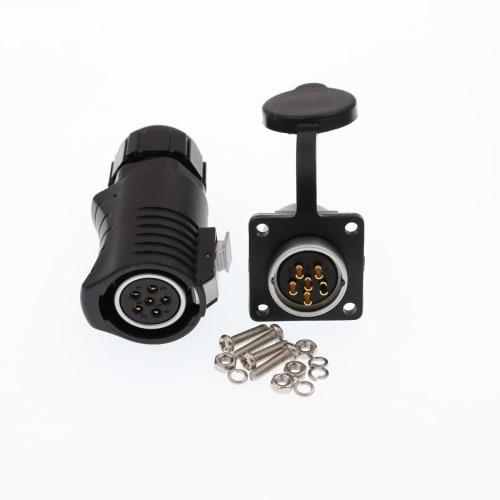 Eonvic LP20 6 Pin Female Power Industrial Quick-Release Plug and Socket LED Outdoor Waterproof Bulkhead Connector