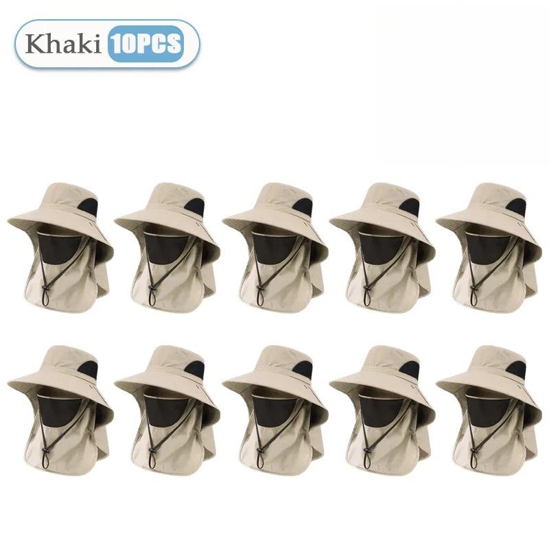 Letní sluneční čepice UV ochrana Venkovní lov Rybářská čepice pro muže Ženy Turistika Kempování Kšiltovka Klobouk klopa na krk Rybářský klobouk