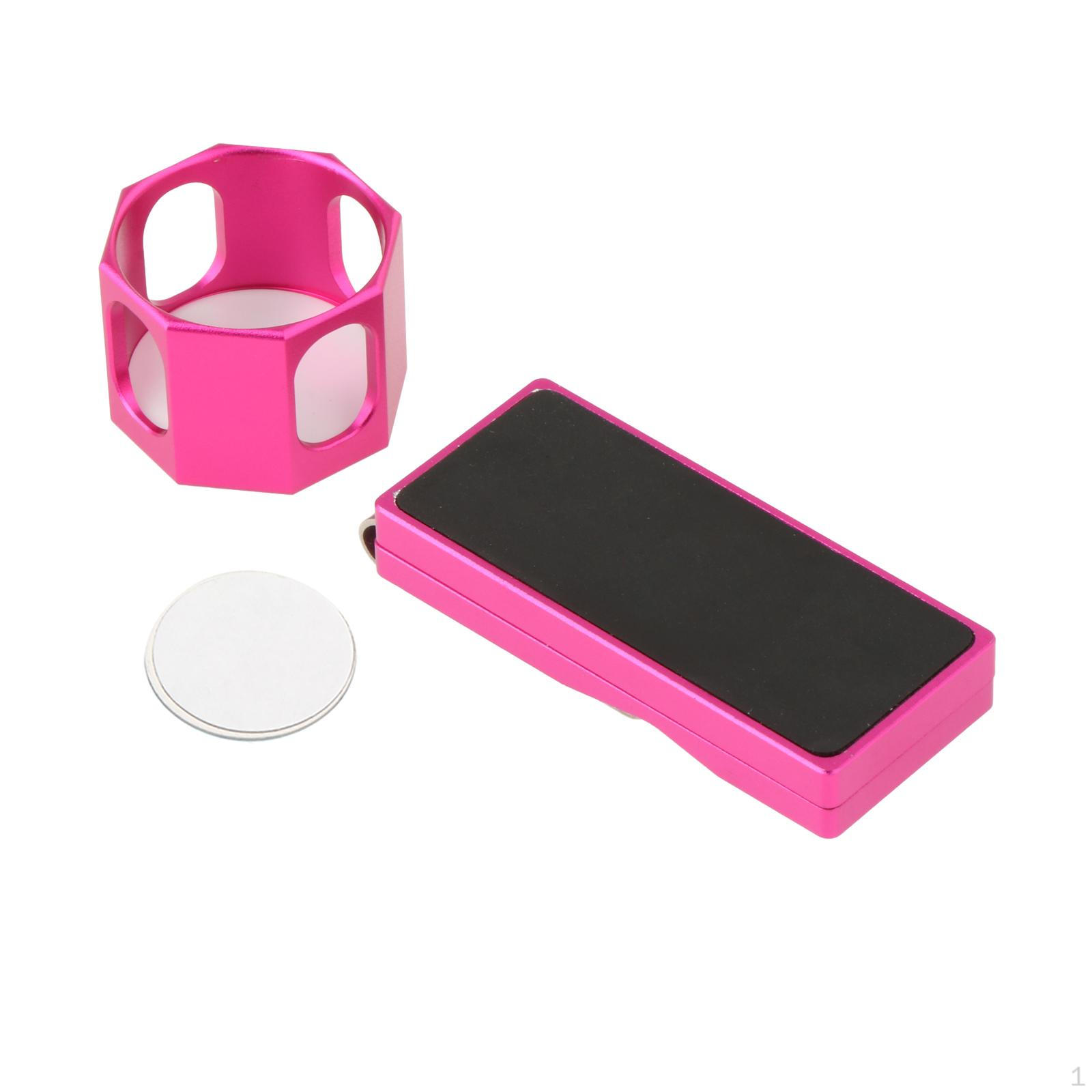 

Держатель для мела для бильярдного кия, переноска, универсальный, практичный восьмиугольный футляр для хранения, розовый