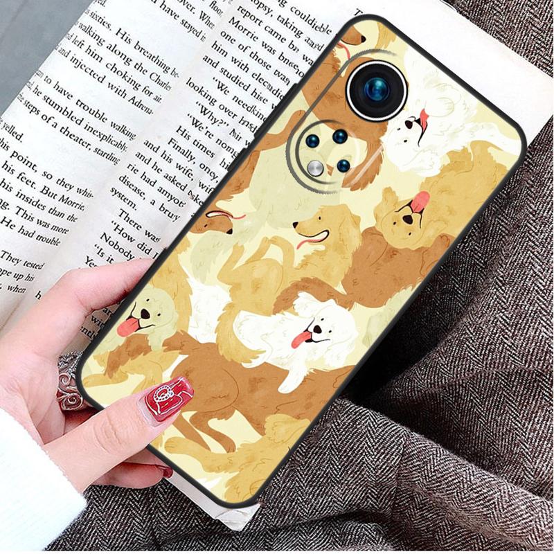 Golden Retriever Dog Case For Honor Magic 8 5 6 7 Lite Honor 200 400 Pro 50 70 90 X9d X9b X9c X9a X8c X8b Win RT