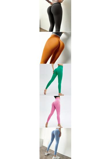 Women's High Waist Elastic Yoga Leggings - Hip Lifting, Running Fitness Pants