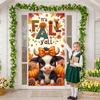Cow Theme Banner Colorful Design Fall Banner Seasonal Decor Autumn Theme Thanksgiving Banner For Indoor Decor Seasonal Event