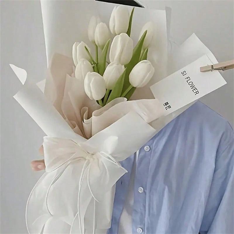 38 Sheets/Bag, Gift Bouquet Packaging Lining Paper Flower Art Bag Flower Paper Korean Extract Milk Flower Wrapping Paper, Wrapping Paper