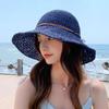 Women's Summer Bucket Hat Brown Blue