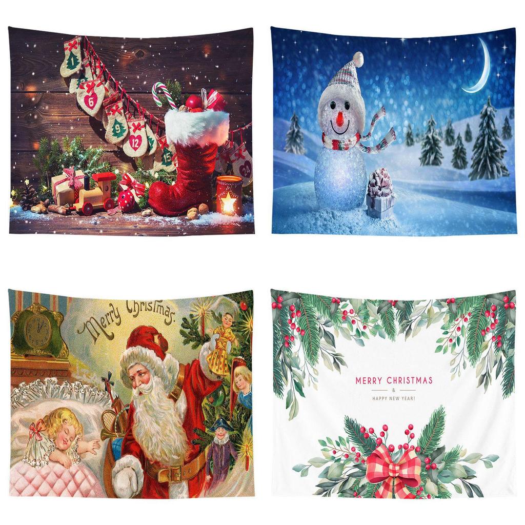 High Quality Christmas Tapestry Wall Hanging Cloth With Vibrant Colors For Xmas Decor