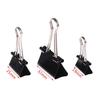 10pcs/lot Black Metal Binder Clips 19mm/ 25mm/ 32mm Notes Letter Paper Clip Office Supplies Binding Securing