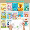Malbuch Kinder Stickerbücher Lustige Malbücher 3-6 Jahre Früherziehung Vorschulaktivitäten DIY Thematische Zeichenbücher