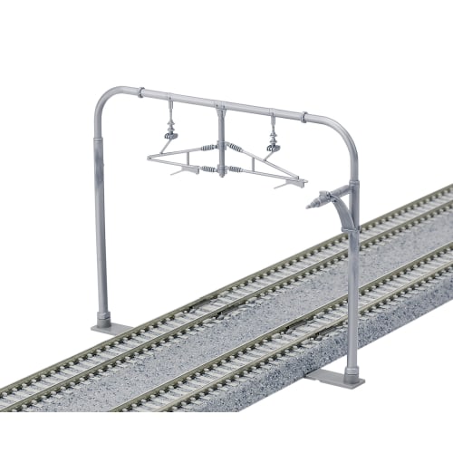 KATO N Gauge Double-Track Wide Arch Overhead Line Masts (Pack of 10) 23-062 Model Railroad Supplies