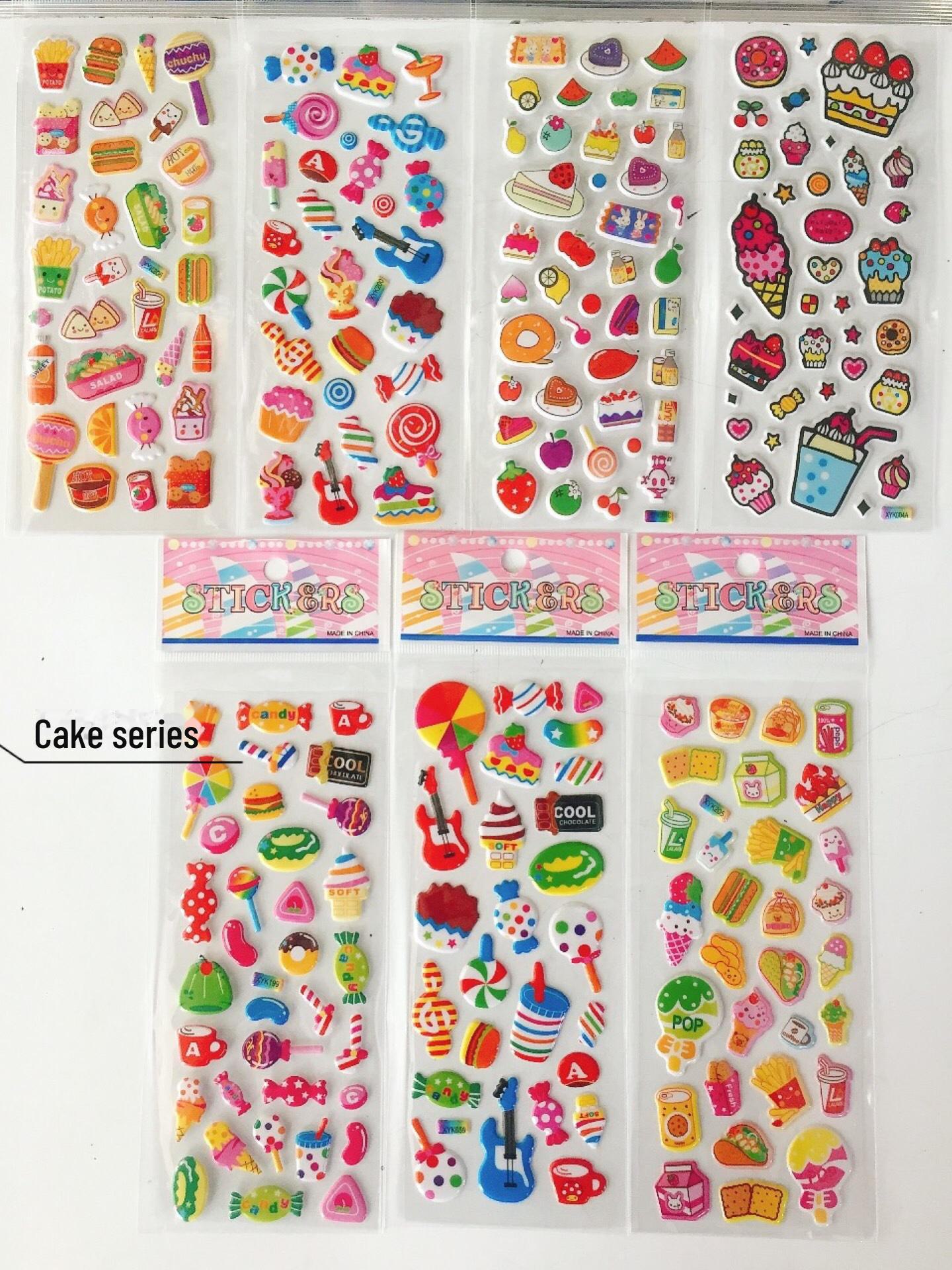 

3D наклейки с изображением принцессы из мультфильма для детей - наклейки с поощрением в виде пузырей для мальчиков и девочек в детском саду