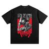 Men's T-Shirts Anime Berserk Tshirt Men Women 100% Cotton Tshirts Guts Washed Vintage T-Shirt Y2k Short-Sleeved Shirts S 1109