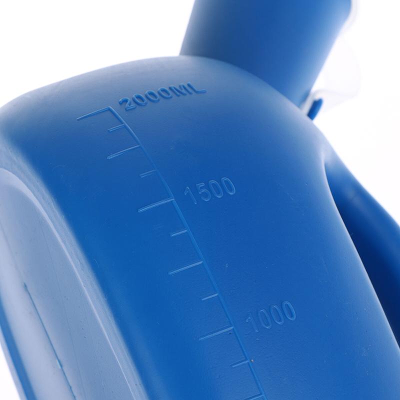 Záchodová pomůcka pro venkovní použití 2000 ml Plastový nočník pro muže a starší osoby Sběrač moči s 160cm hadičkou Přenosná láhev na moč