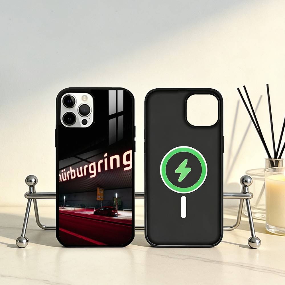 

N-Nurburgring Sport Car Cool Phone Case For iPhone17,16,15,14,13,12,11 Plus,Pro Max Magnetic For Magsafe Wireless Charging iPhone17Pro