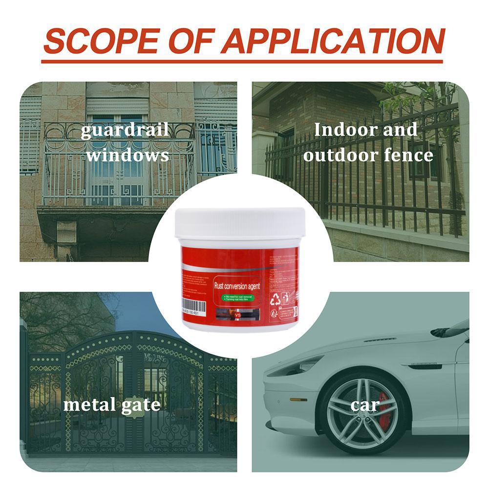 100g Multi Purpose Metal Rust Remover Rust Removal Waterproof Coating Converter Car Rust Anti-corrosion Primer Inhibitor N1y6