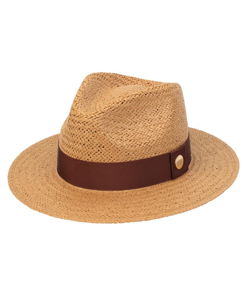 Yunibeosyeolkemiseuteuli Br Line Summer Brown Fedora - Big Size Summer Fedora