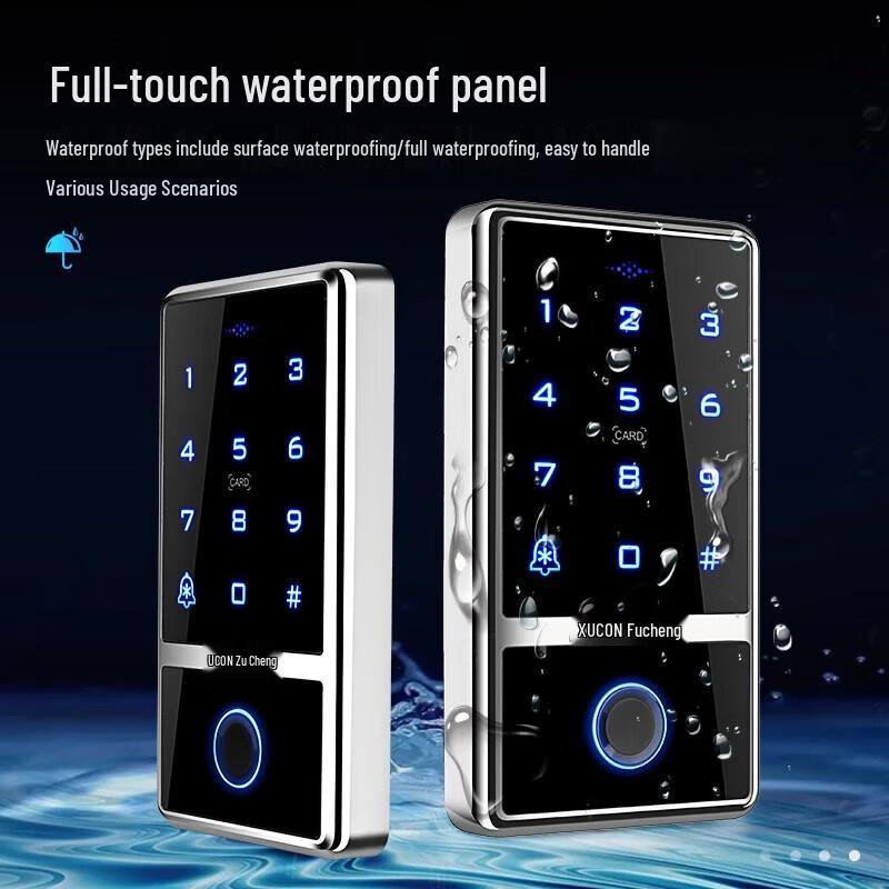 ZUCON Outdoor Waterproof Fingerprint & Card Access Control System CN plug (adapter included)