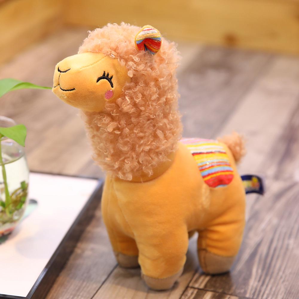 

Girly Heart Squinting Alpaca Plush Toy | Stuffed Llama Doll for Children 25cm 0.1kg