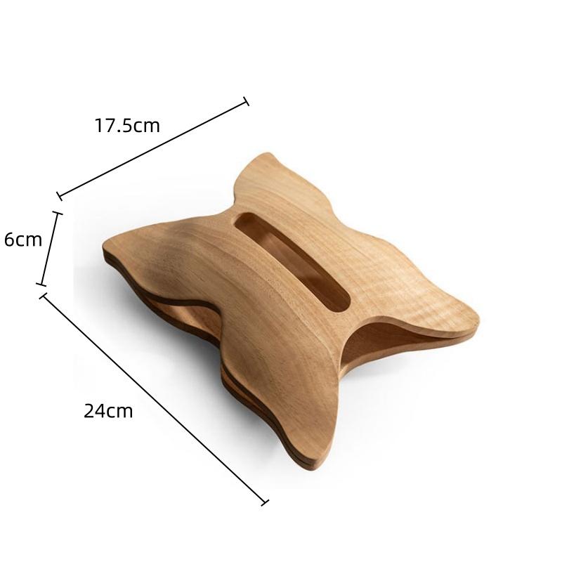 

Butterfly Tissue Box Wood Grain Hollow Paper Towel Holder Desktop Storage Container Paper Napkin Holder Home Decoraction