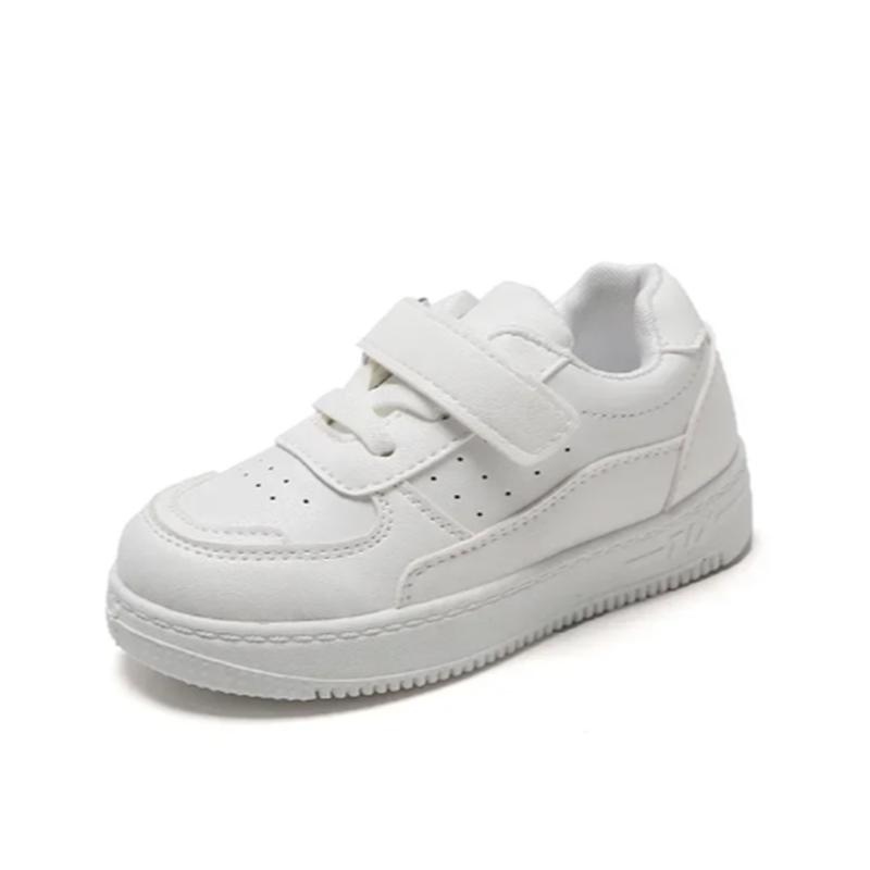 Tenis Sneakers Kinder Frühling/Herbst Neue Jungen Mädchen Sportschuhe Casual Board Schuhe Leder Weiche Sohlen Kinder Kleine Weiße Schuhe