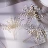 Pearl Flower Hairpin for Aesthetic Bridal Updos and Seaside Weddings