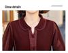 Frühling 2026 Damen Langarm-T-Shirt – Stilvolles Lässiges Hemd mit Kragen für Mütter mittleren Alters und ältere Mütter
