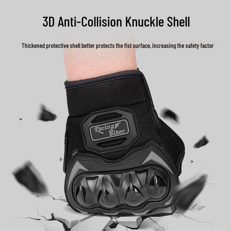 Longchan Women's Breathable Half-Finger Motorcycle Gloves