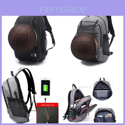 Versatile Men's Backpack Travel Hiking School Bag Rucksack With Usb Port For 15.6" Laptop