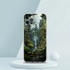 For iPhone 15 16 14 13 12 mini 11 Pro Max XS X XR SE 7 8 Plus Silicone Clear Cover Landscape Art Luxury Phone Case